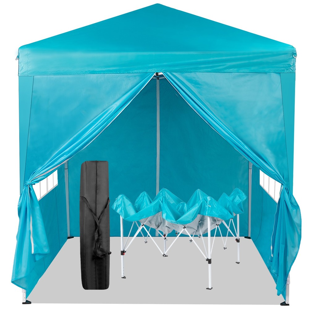 6.5X6.5FT Two Doors & Two Windows Practical Waterproof Right-Angle Folding Tent