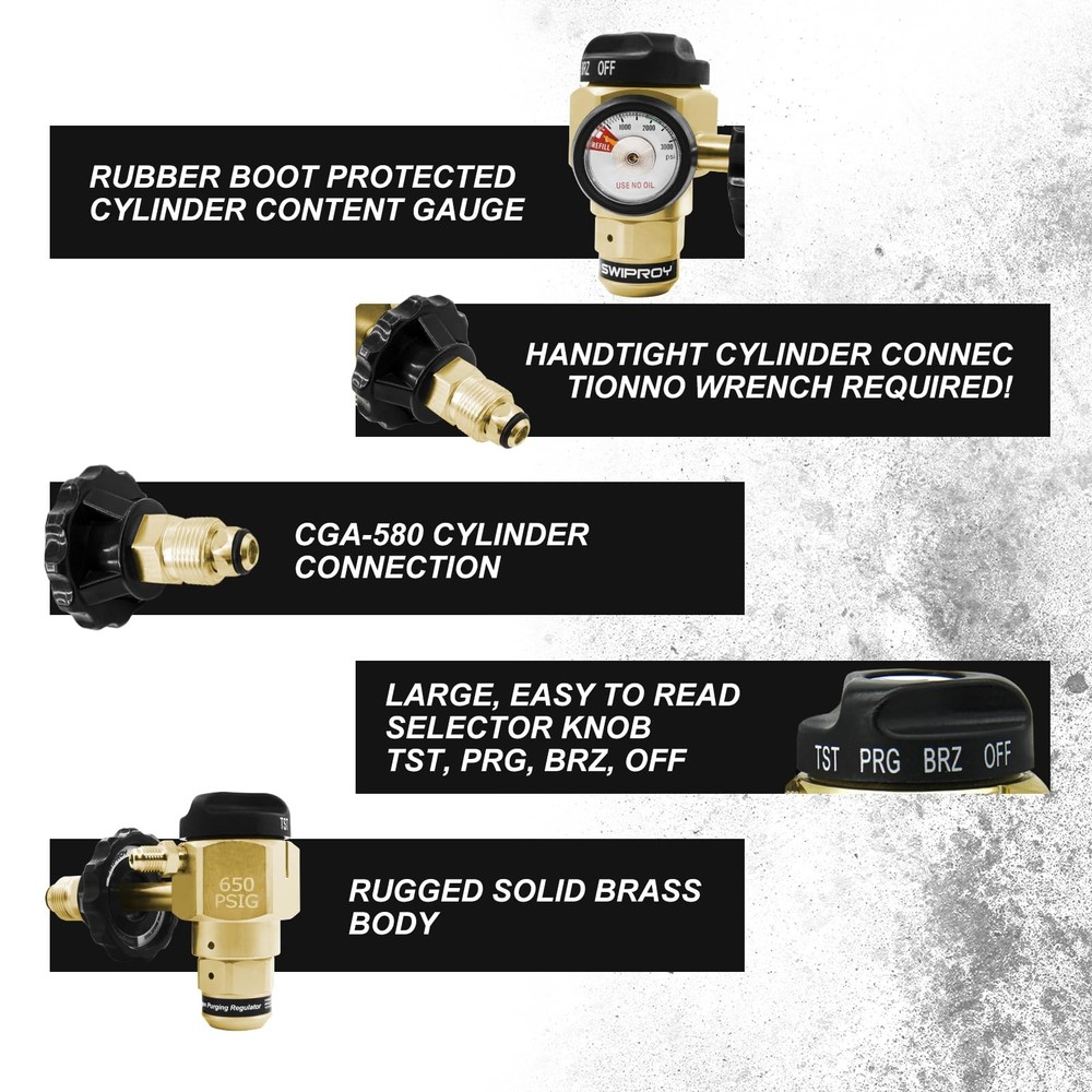 VN-650 Flowmeter Nitrogen Purging Regulator