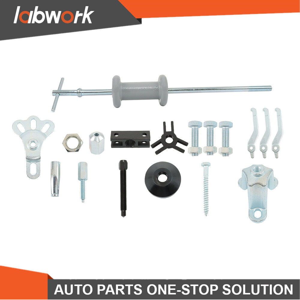 Labwork 17 Slide Hammer Dent Puller Tool Kit Wrench Adapter Axle Bearing Hub