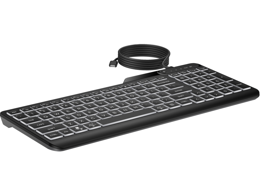 HP 400 Backlit Wired Keyboard