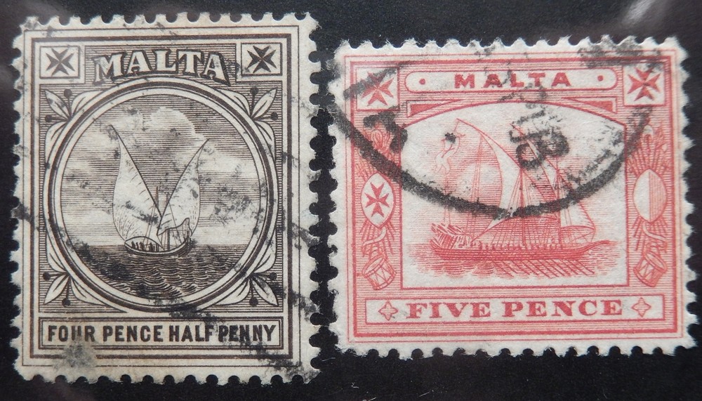 Malta Scott # 15-16, Used