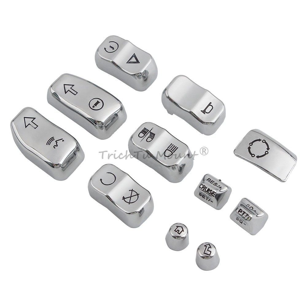Chrome Hand Control Switch Housing Cover For Harley Touring Electra Tri Glide