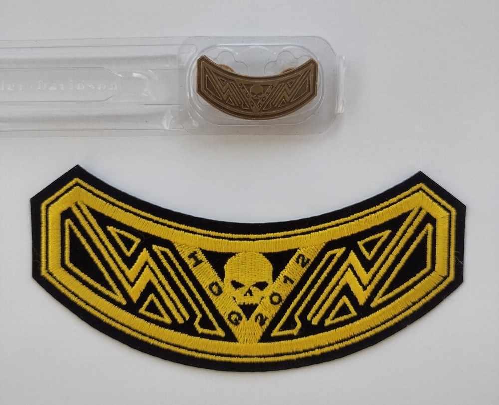 2012 Harley-Davidson HOG (Harley Owners Group) Rocker Patch And Pin