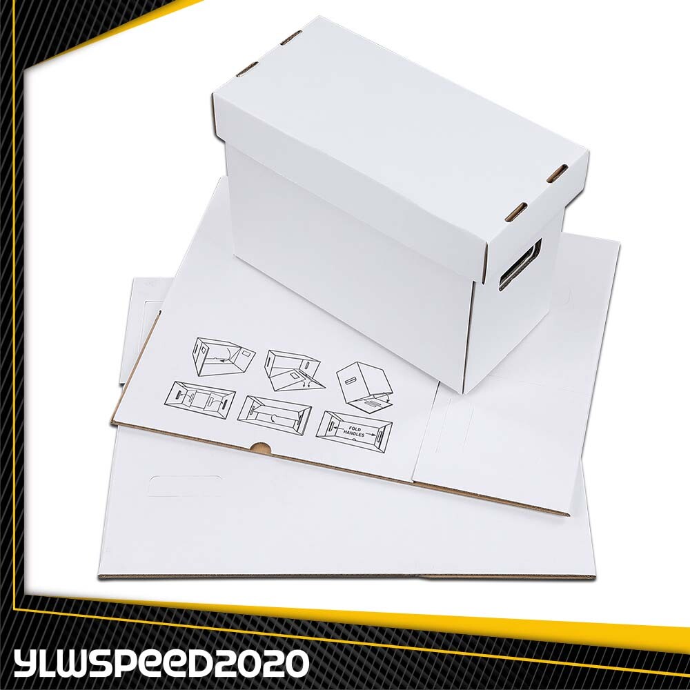 3X Short Comic Book Storage Boxes Holds New 150 175 Stackable Archival Cardboard