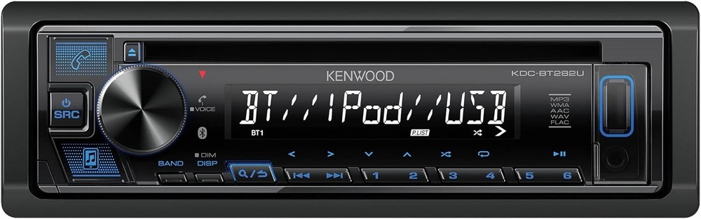 KENWOOD CD Car Stereo Single Din Bluetooth