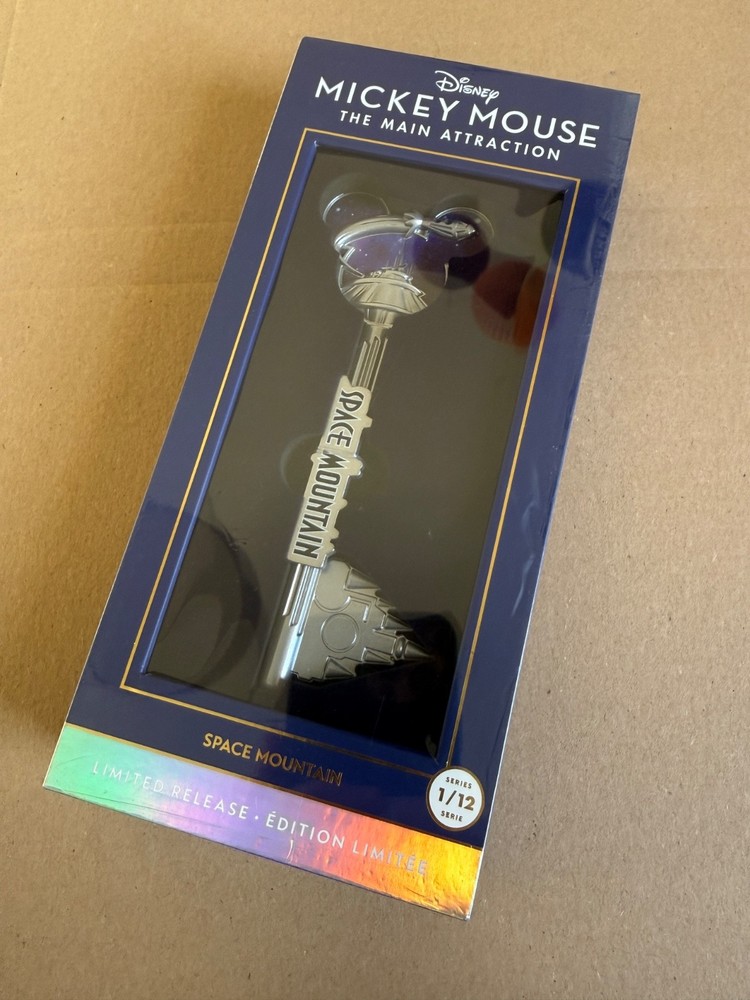 DISNEY MICKEY MOUSE THE MAIN ATTRACTION SPACE MOUNTAIN KEY SEALED
