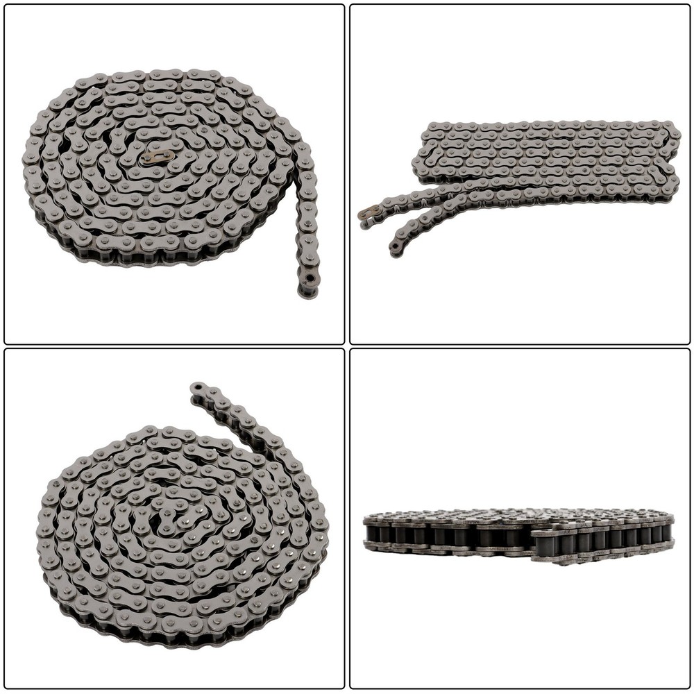 #60H 10 Ft Heavy Duty Roller Chain with 2 Connecting Links