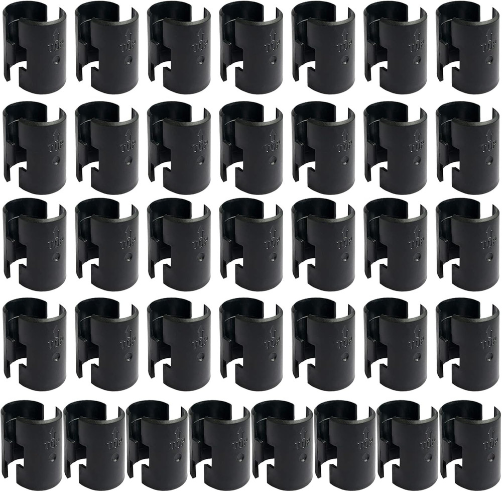 72 Pack Wire Shelving Shelf Lock Clips for 1" Post- Shelving Sleeves Replacement