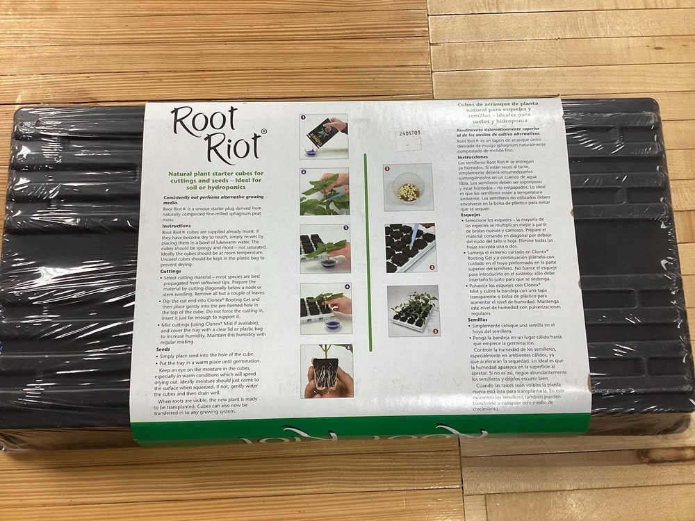 Hydrodynamics Root Riot, 50 Cube Tray