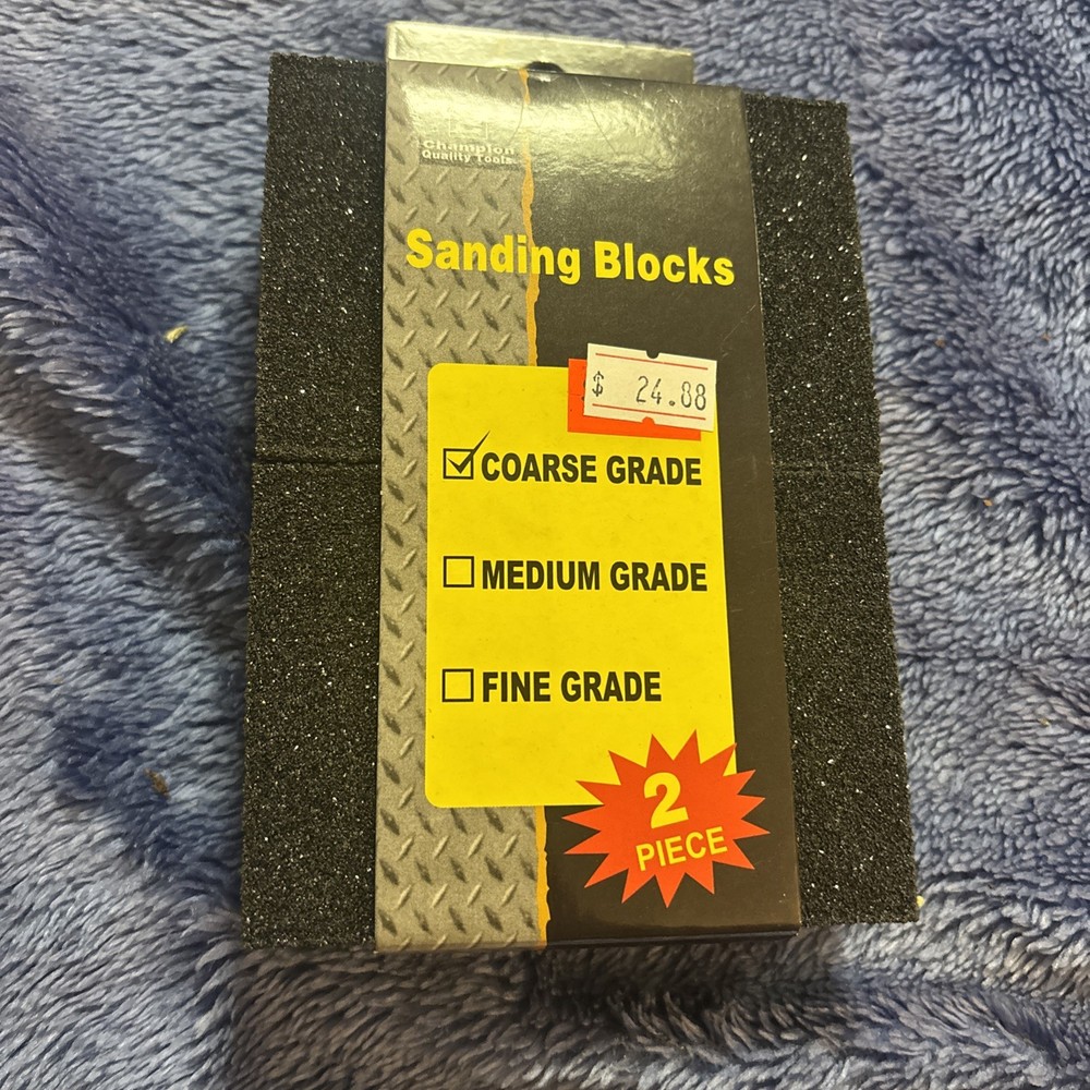 Tool Essentials 2pc Sanding Block Coarse Grit