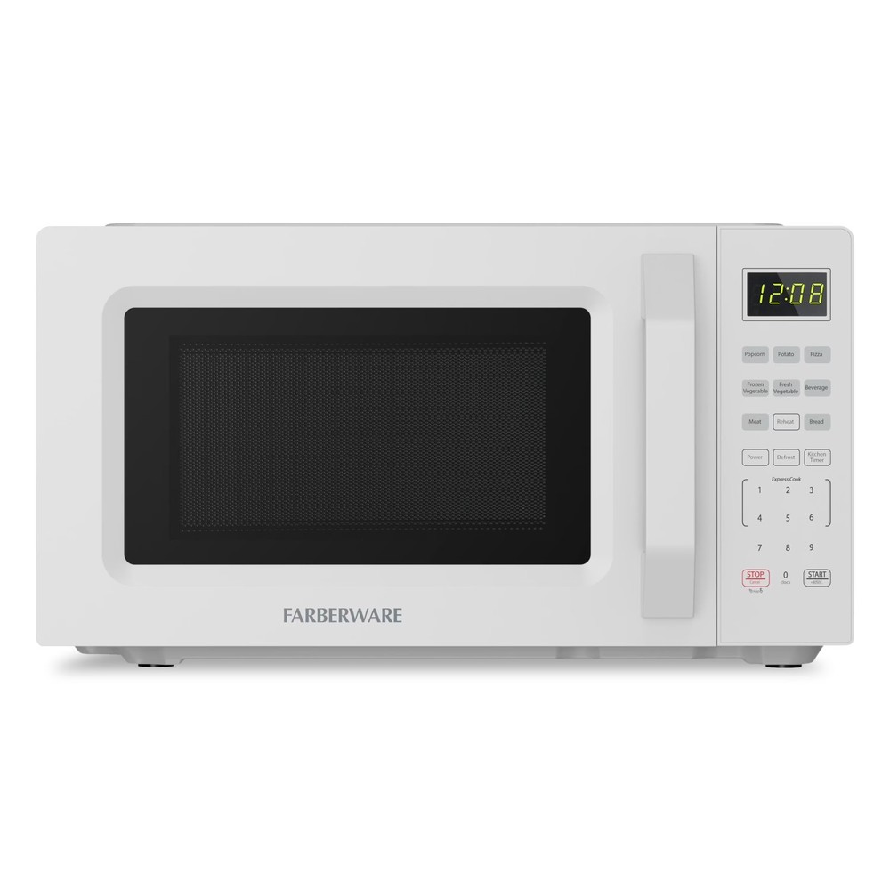 700-Watt Compact Countertop Microwave Oven – 0.7 Cu. Ft., White