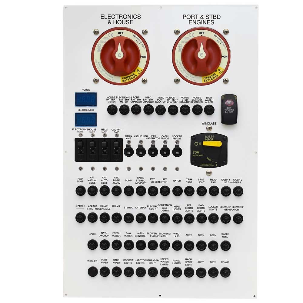 Tiara Yachts Boat Main Distribution Panel 3309321 | 12 VDC White