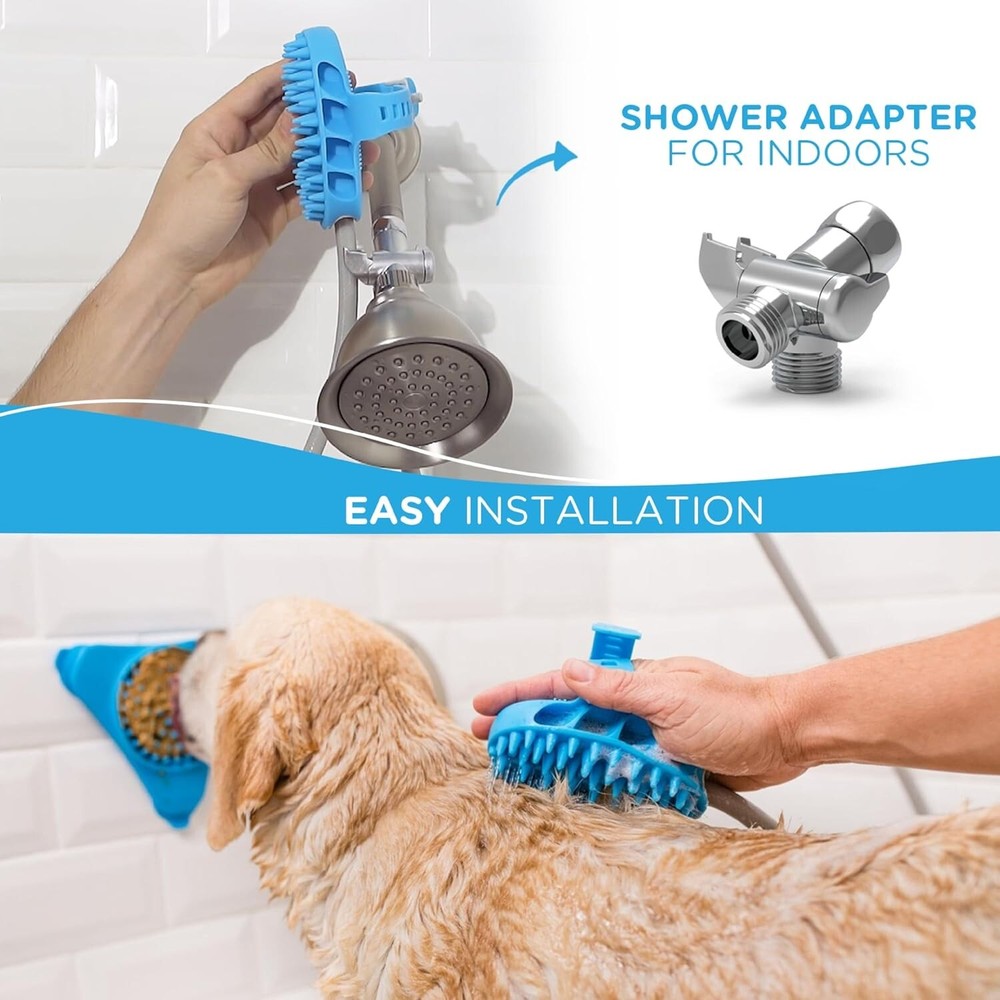Grooming Made Easy: Dog Bath Brush Pro with Adjustable Water Settings
