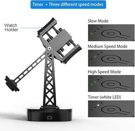 Single Watch Winder for Automatic WatchesTimer Batterieversion