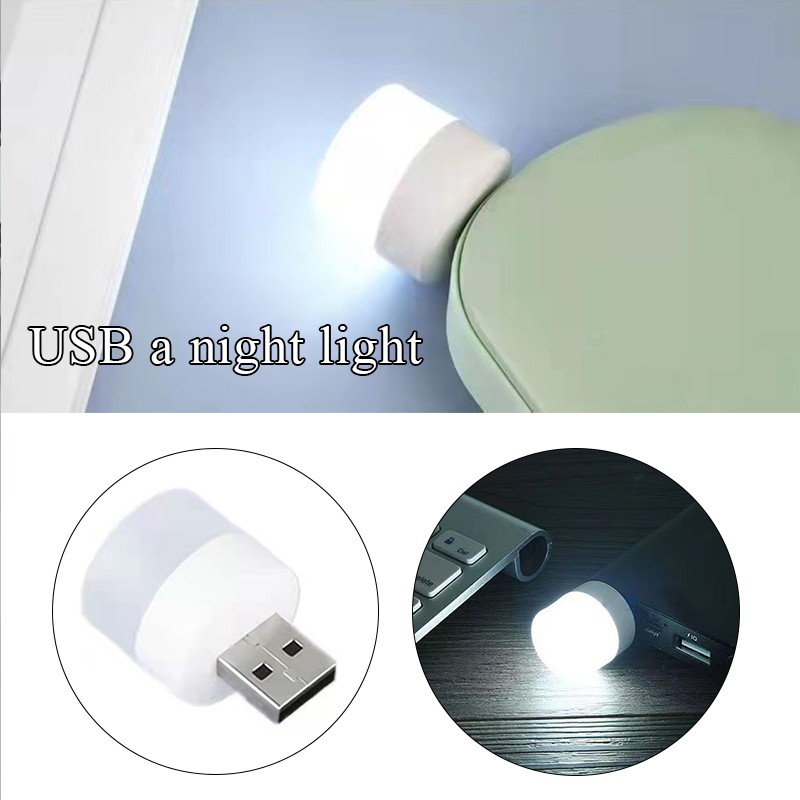 Modern White Plastic USB Powered Night Light with Eye Care Technology
