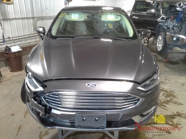 2017 Ford Fusion Passenger Front Headrest Only Gray Leather