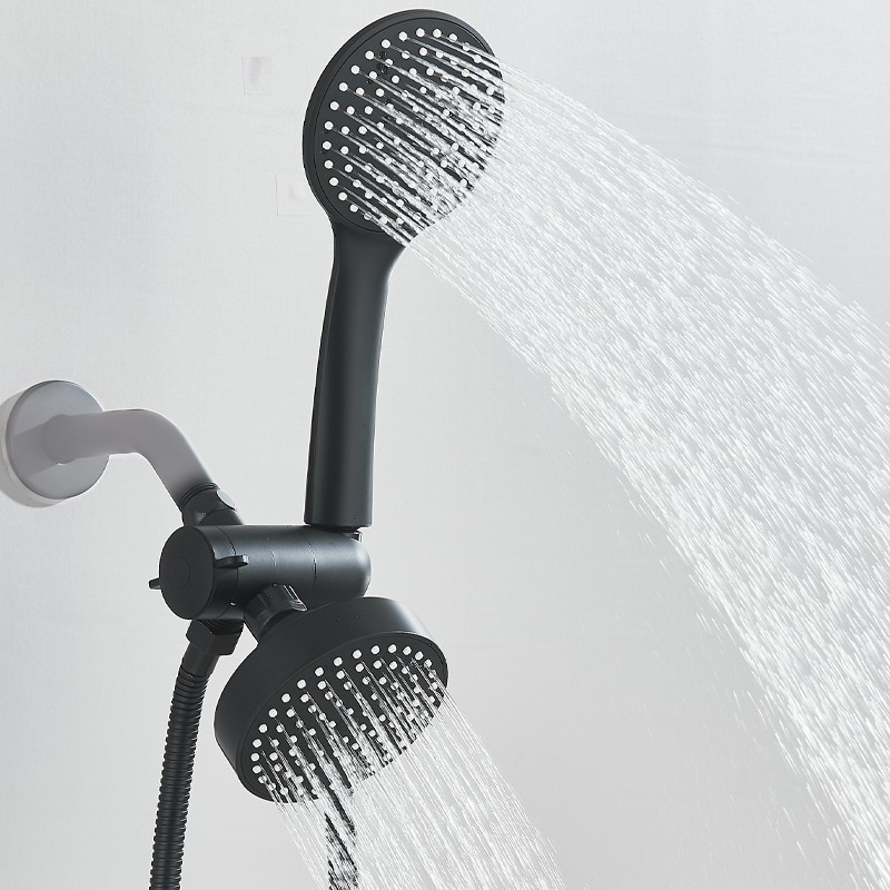 High Pressure Rainfall Shower Head with Handheld Sprayer Combo Adjustable Arm