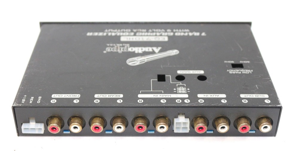 Audiopipe EQ-710HL 7 Band Graphic Equalizer With 9 Volt RCA Output