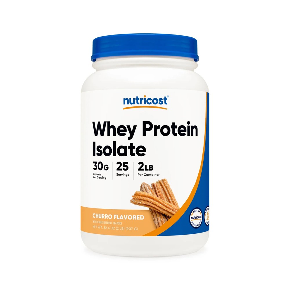 Nutricost Whey Protein Isolate Powder/2LBS/30g/25serv