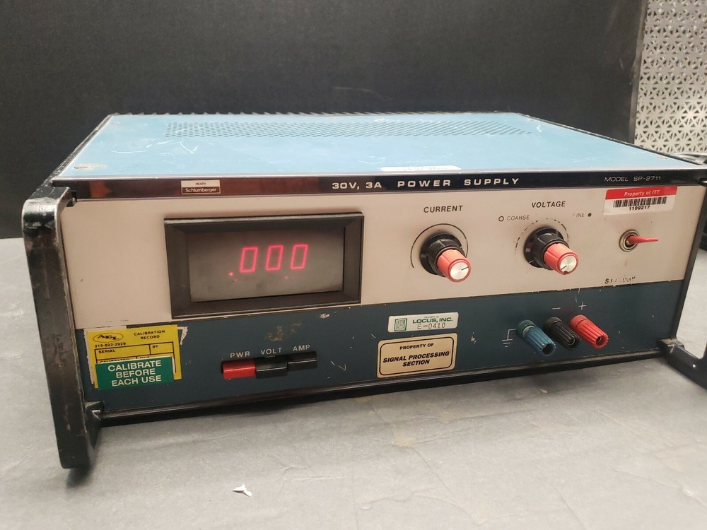 HEATH SCHLUMBERGER SP-2711 REGULATED POWER SUPPLY - Tested Working