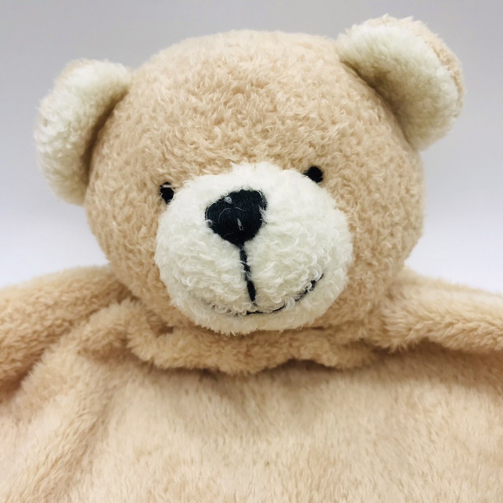 Cupcake Baby Bear Lovey Security Blanket Tan Soother