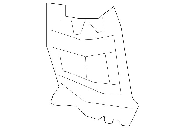 Genuine GM Driver Side Front Compartment Front Side Rail Reinforcement 84036668