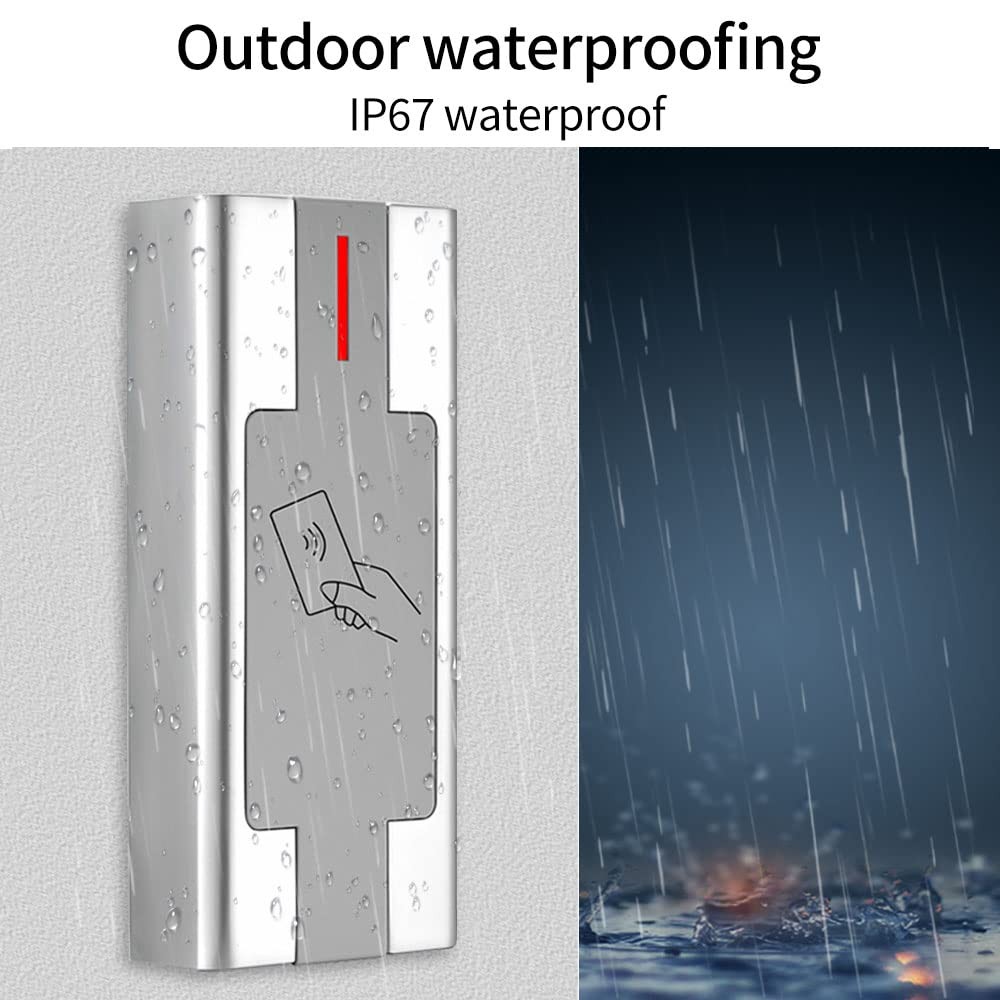 Access Control RFID Reader,Waterproof System,Access Silver