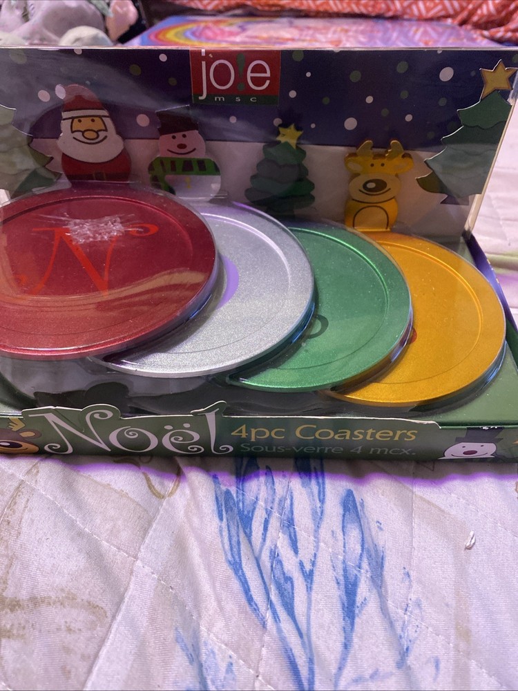 Noel 4 Pc Coasters
