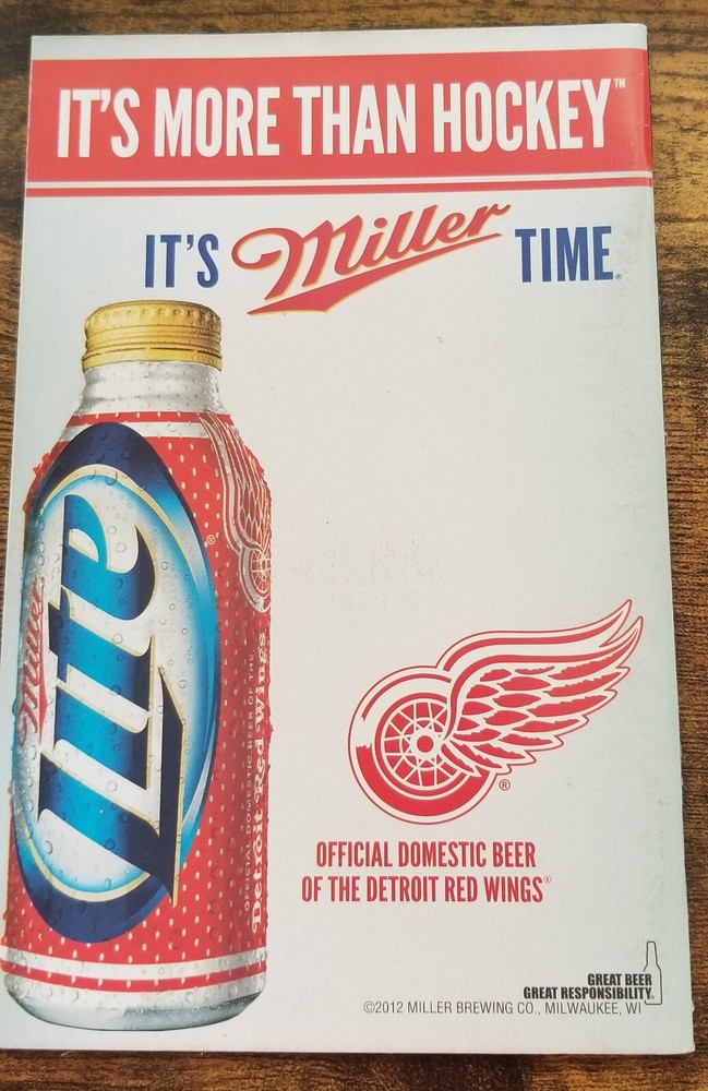 RED WINGS TODAY Stanley Cup Playoffs Program 2013 KRONWALL BLACKHAWKS NHL