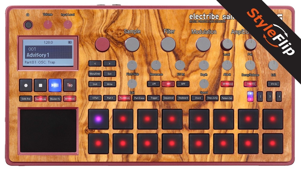 Korg Electribe Sampler | Wood 6 | Protective Decal | StyleFlip Skins