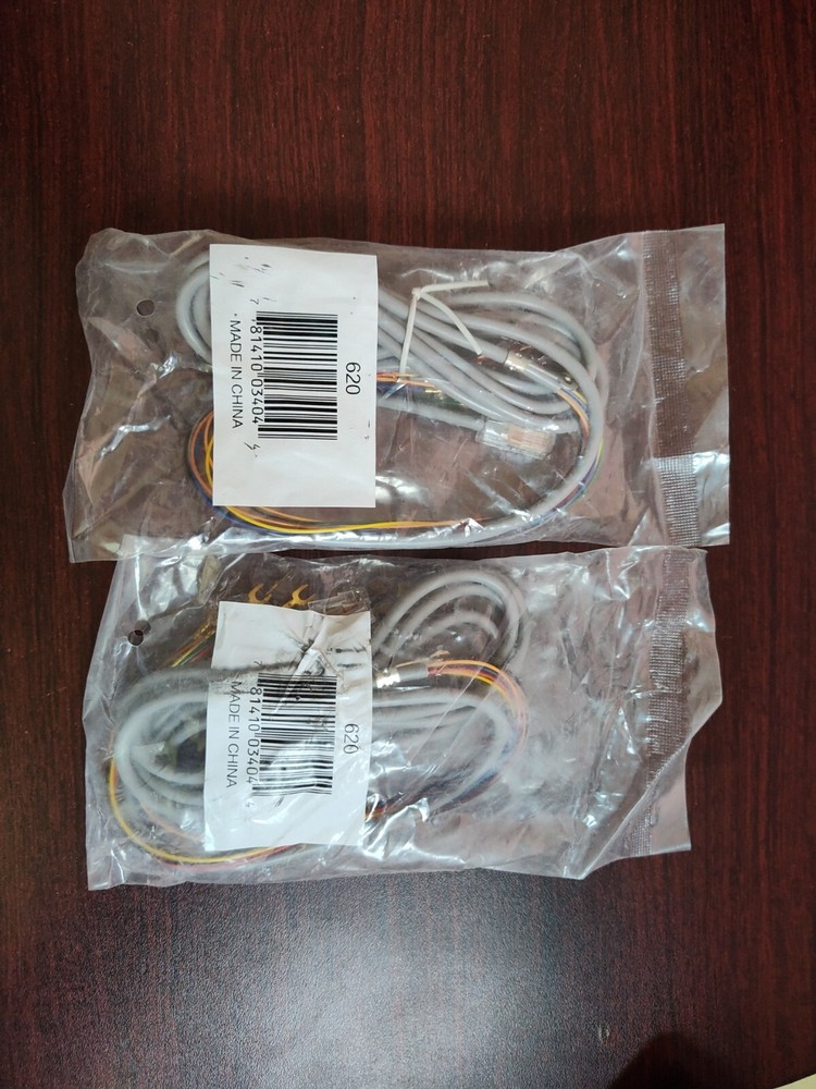 Two Honeywell Ademco 620 Telco Connector Cords