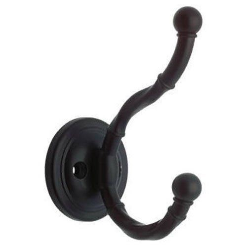 4-1/2" Brainerd Twisted Coat and Hat Hook Flat Black