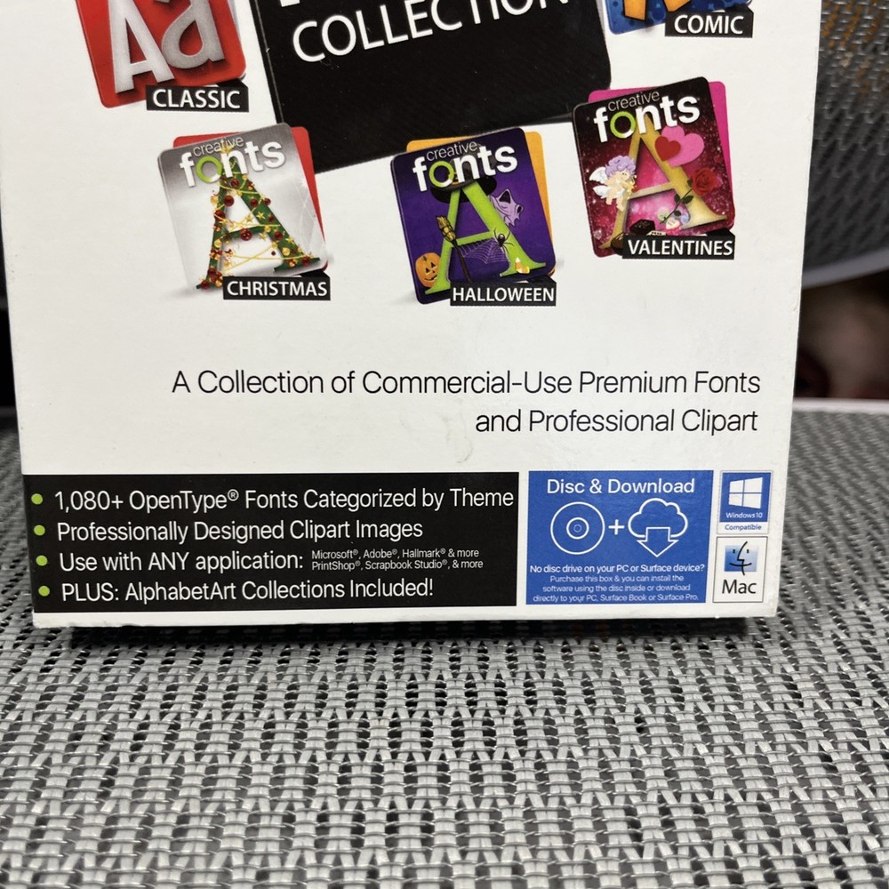 Creative Fonts Collection PC Software Summitsoft