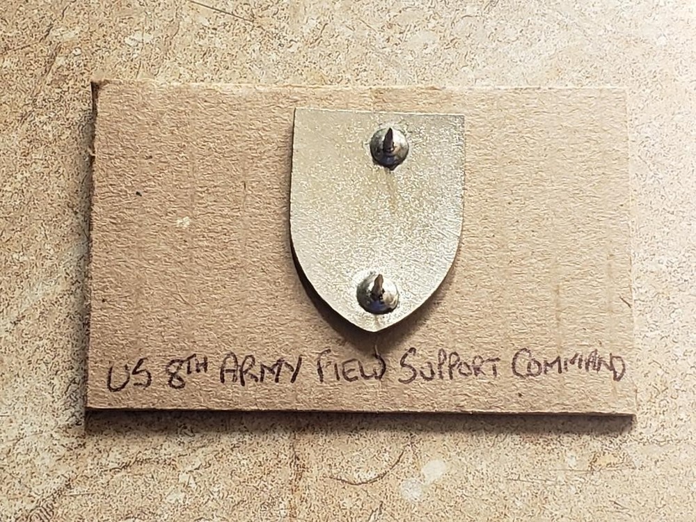 8th Army Field Support Command Crest DUI (Just one, Not the Pair)