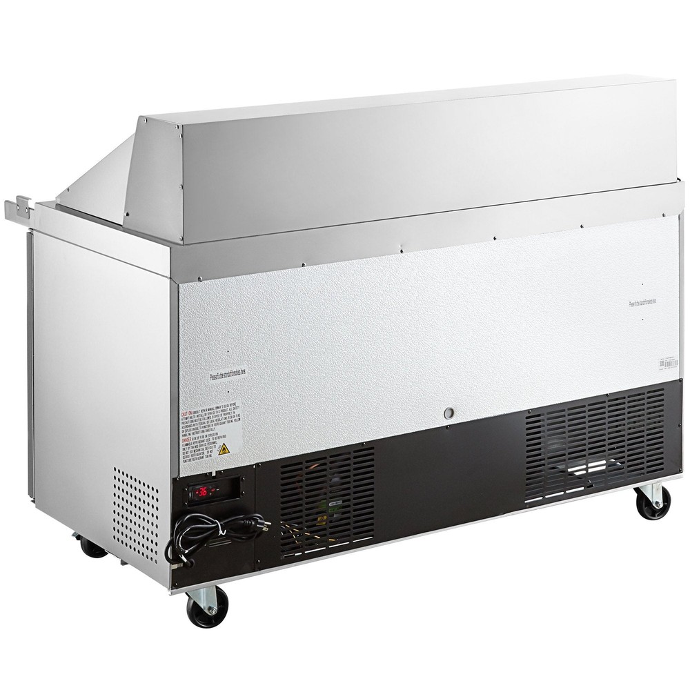 60" 2 Door Mega Top Refrigerated Sandwich Prep Table