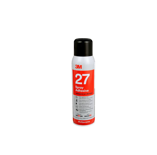 3M Multi-Purpose Spray Adhesive 27, Clear, 16 fl oz
