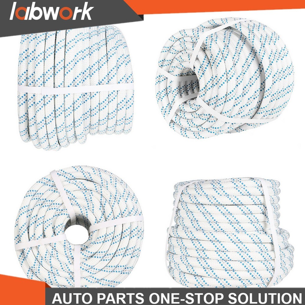 Labwork Pulling Rigging Line 5/8"×150' Double Braid Polyester Arborist Bull Rope