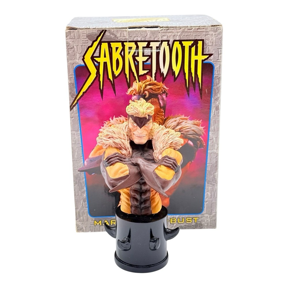 Bowen Designs Marvel Sabertooth Mini Bust Figurine 6” Tall IN BOX