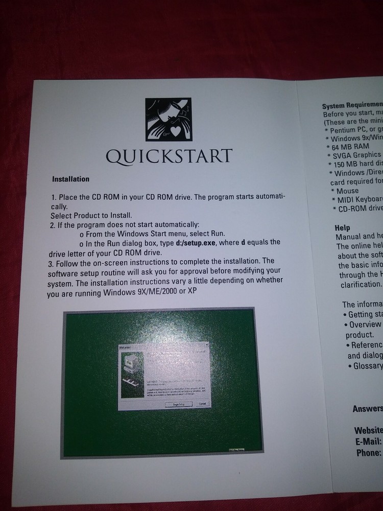 4 PC SET QUICKSTART EASY WAY TO LEARN MUSIC PC Windows 9X TO XP software CD ROM