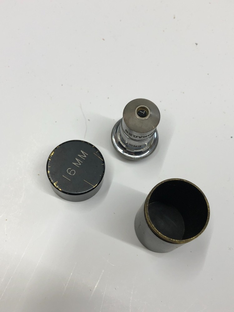 Spencer Lens Co. Microscope Lens 16mm With Container