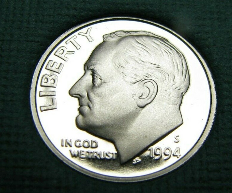 1994-S Roosevelt Proof Dime
