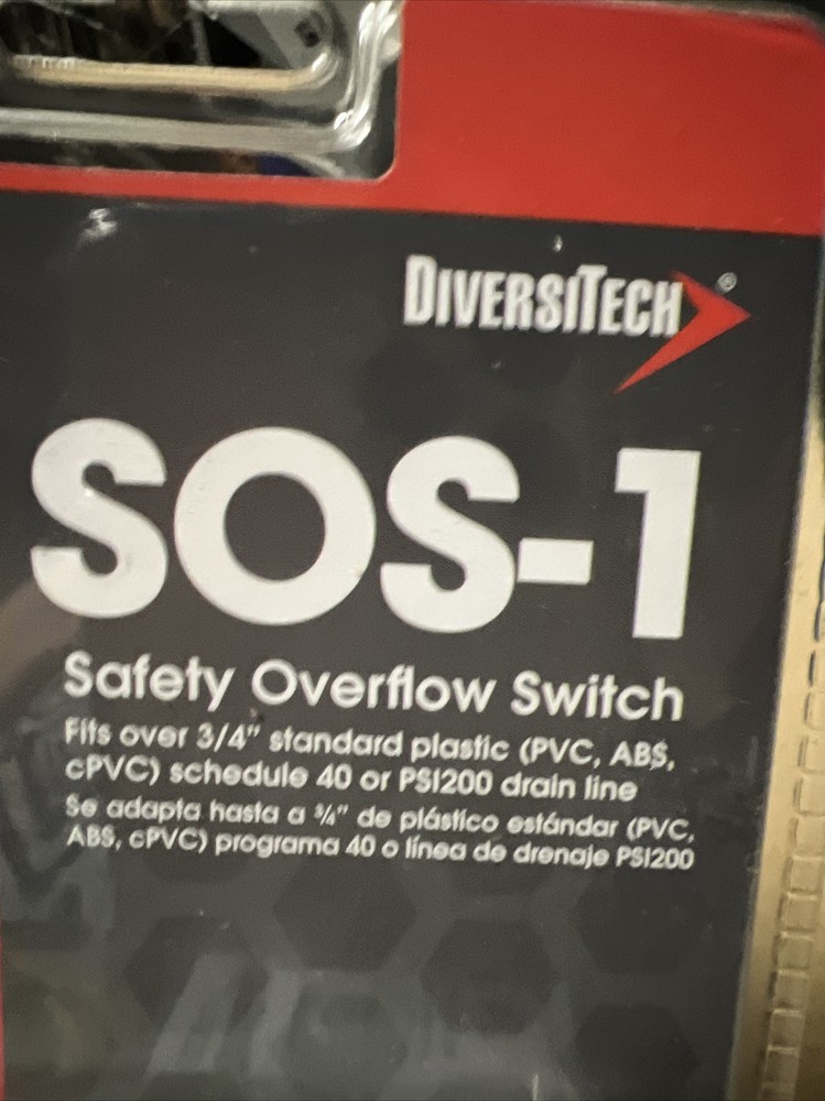 New DiversiTech SOS-1 Automatic Water Condensate Level Sensor Assembly 3/4"