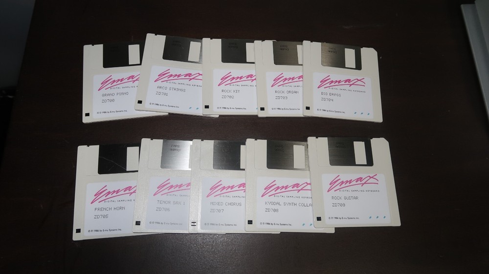E-MU EMAX 10 Disk Bundle - 10 Emu Diskette Set - ZDXXX - 005