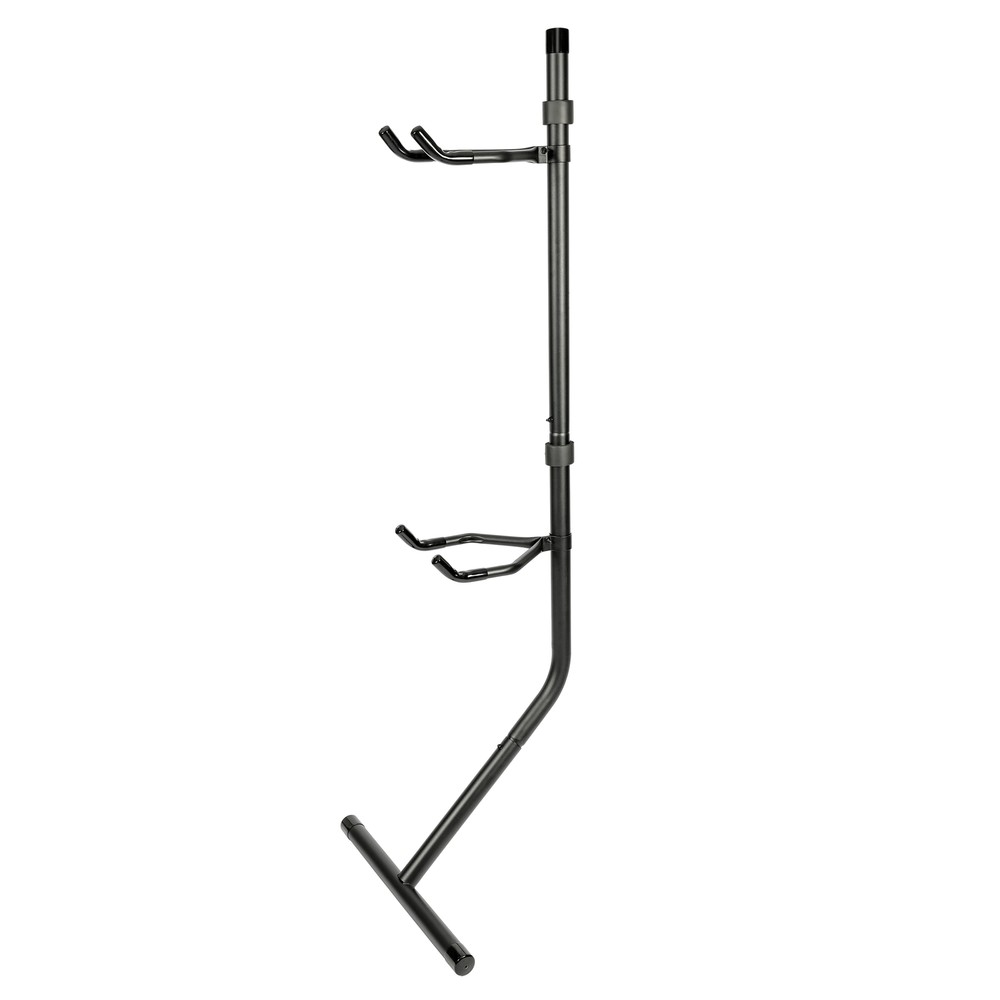 Bicycle Storage Gravity Stand Rack W/Adjustable Arm Holder Tool Tray New 2 Bikes