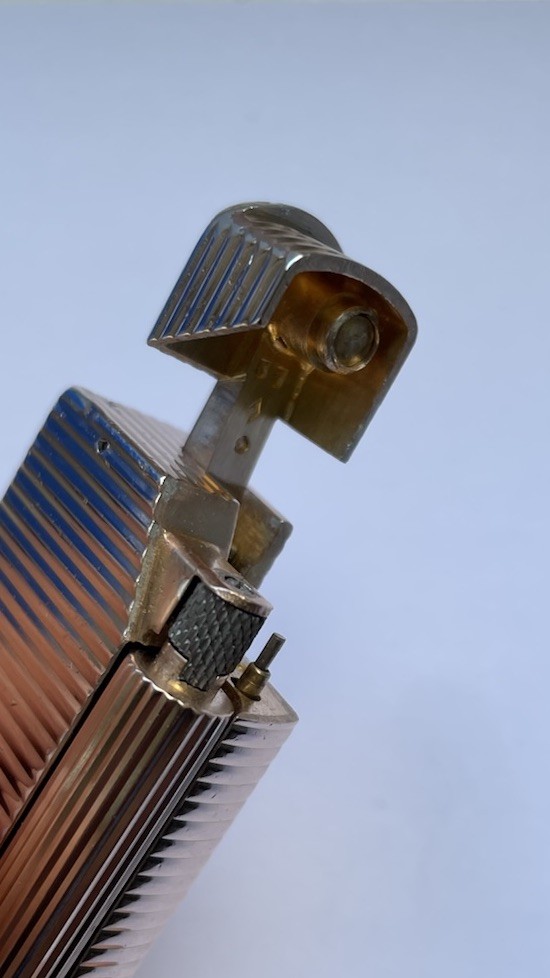 Dunhill Solid Silver ‘GILT FINISH’ Aldunil (LARGE) Lighter - Fully Overhauled