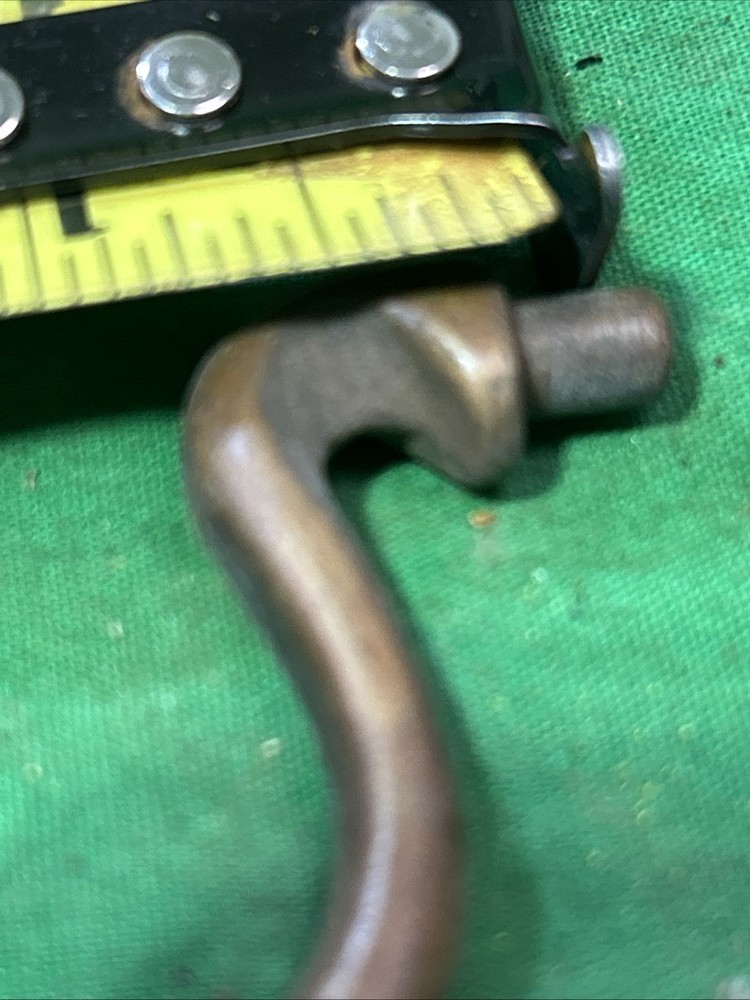 Seven 4.5” Center Gooseneck Solid Brass Antique Drawer Pulls Bails England