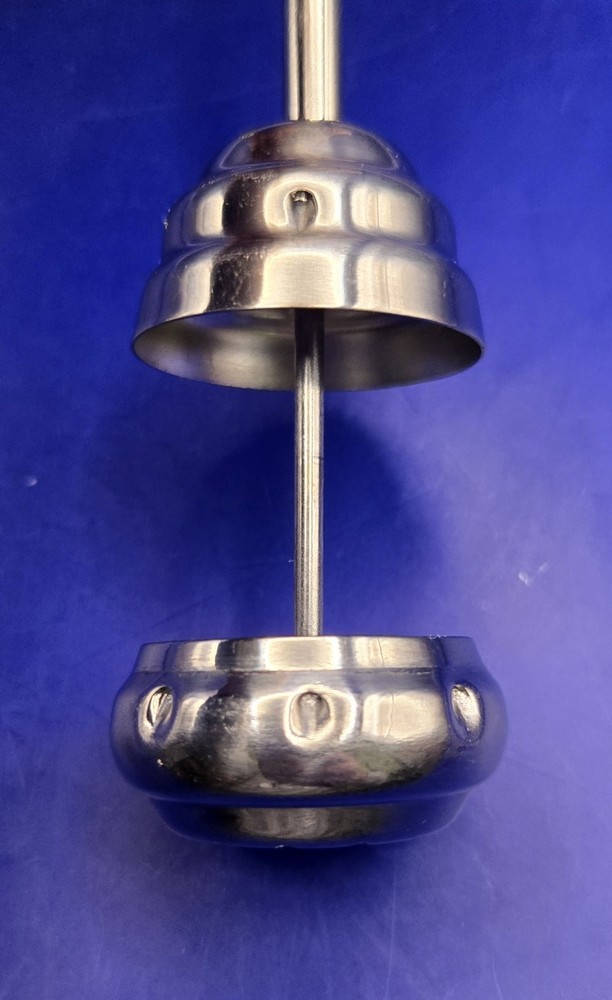 Vtg Bee Theme Spring Loaded Tea Infuser/Strainer ~ Stainless Steel *UNIQUE* 🐝🍵