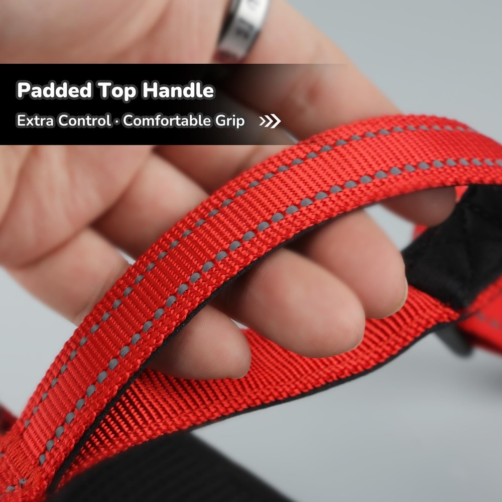 Dog Harness with Handle, No Pull Reflective Vest Harness for Medium Large Dog...