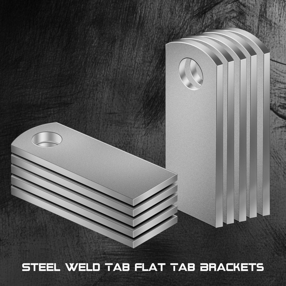 OywhC Weld on Tabs, Steel Basic Tab, Long type 1/8" Thick Uncoated