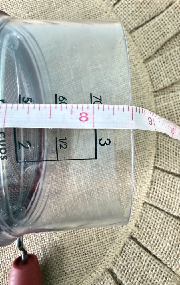 Progressive 3 Cup Measuring Sifter Plastic & Metal -No Top Lid-EUC